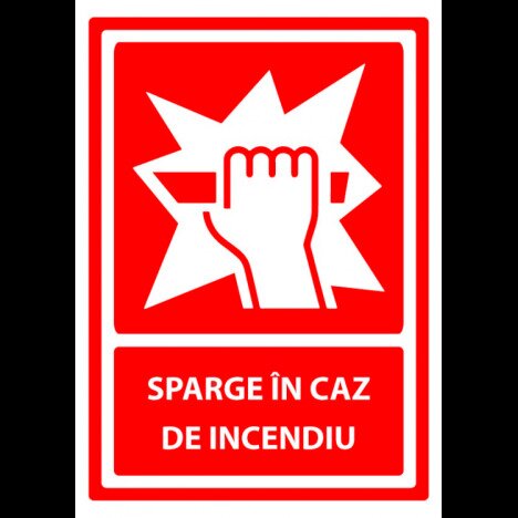 Indicator sparge in caz de incendiu